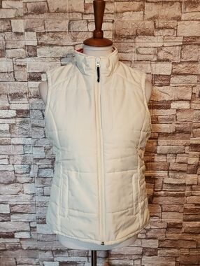 Vineyard Vines By Shep & Lan Cream Quilted Vest